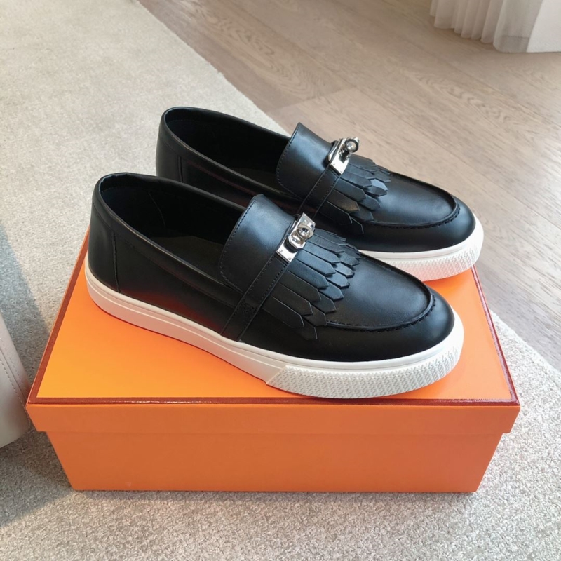 H**mes leather shoes